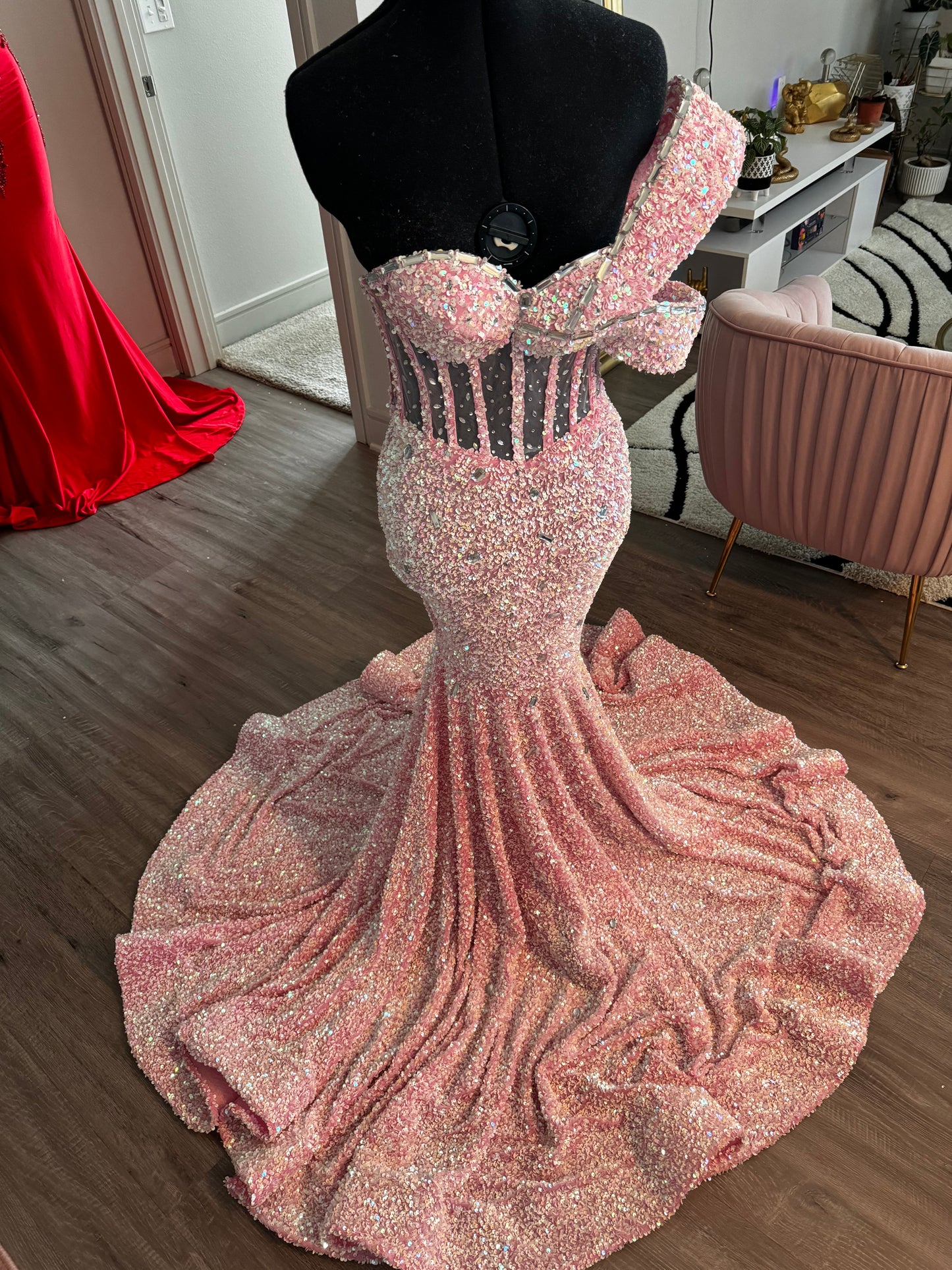 Blush Radiance Gown