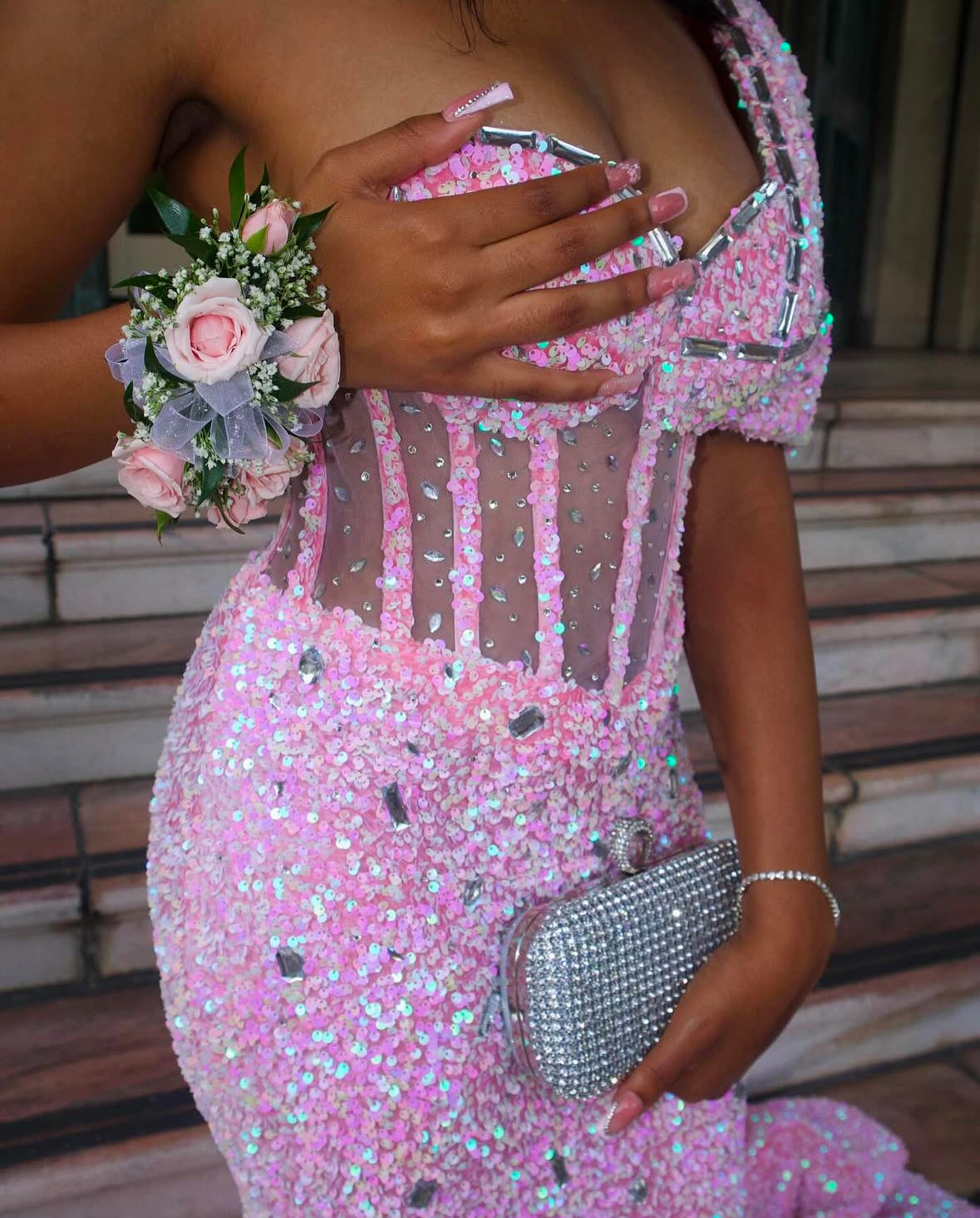 Blush Radiance Gown