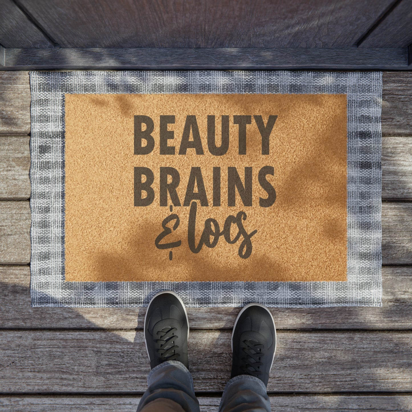 Beauty Brains & Locs Doormat