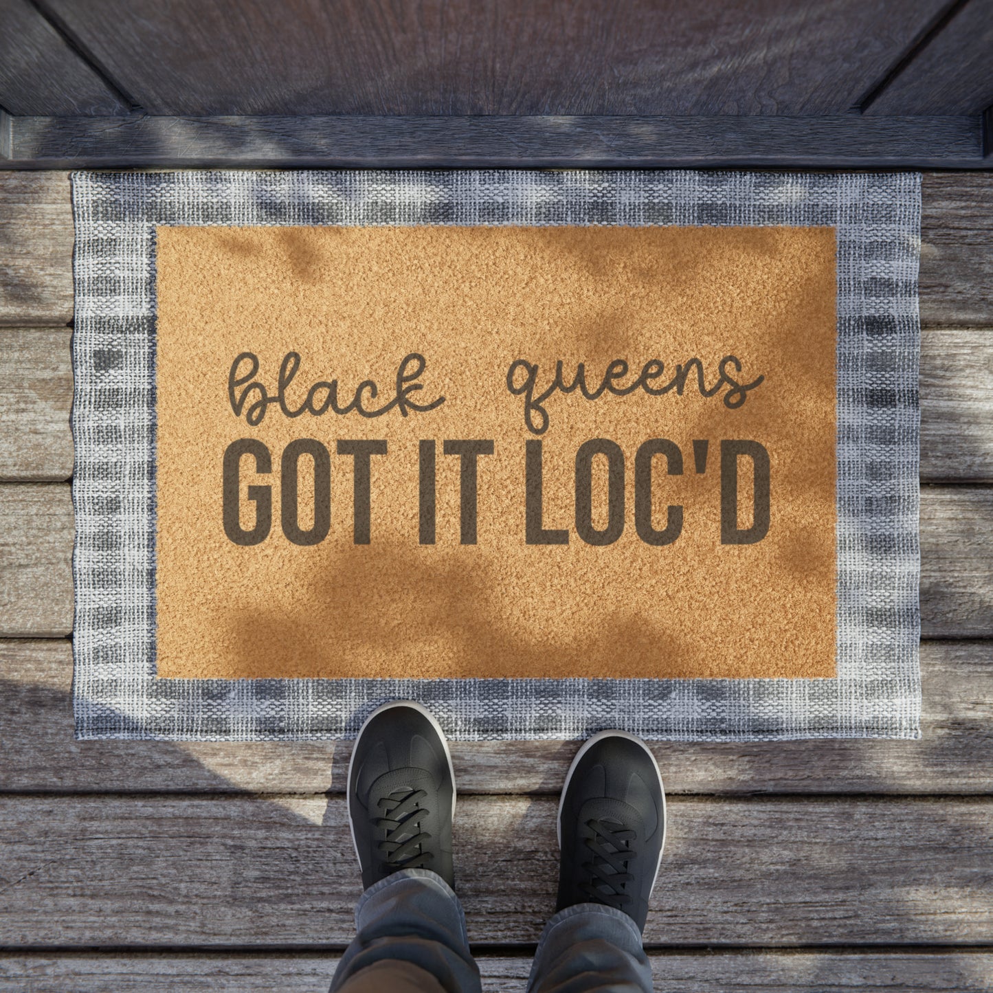 Black Queens Got It Loc'd Doormat