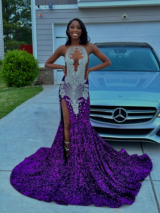 Midnight Purple Gown